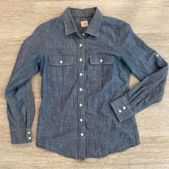 J. Crew Tops - Women’s J. Crew Denim Button Down Size XS